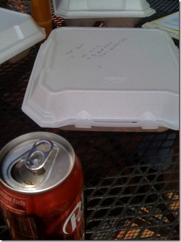 Code on a lunch box